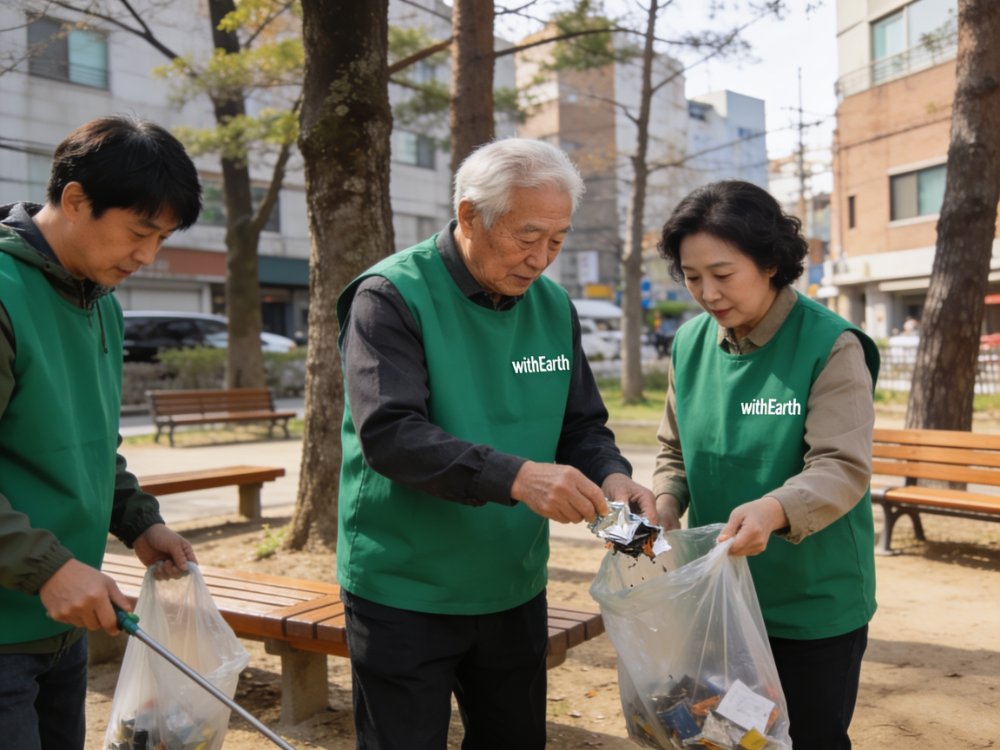도심 공원 정화 활동